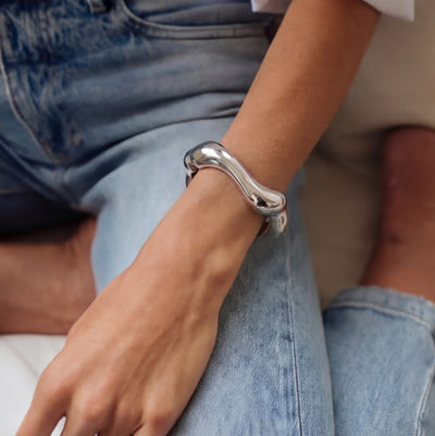 أسورة بانجل سيلفر ويف