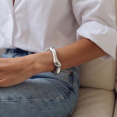 أسورة بانجل سيلفر ويف