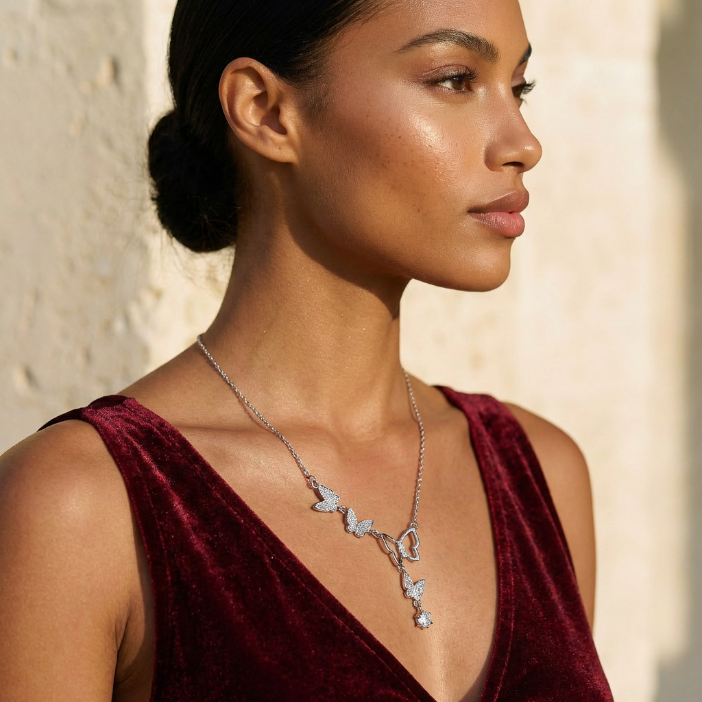 سلسلة فراشات الفضة