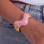 Pink Wave Resin Bracelet